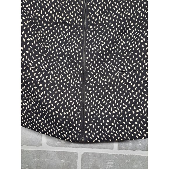 Alice & Olivia Womens Chettah Print White and Black Crop Jacket Size Small - Picture 3 of 9